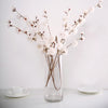 2 Branches | 42inch Ivory Carnation Flower Spray, Silk Flower Bouquet