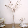 2 Branches | 42inch Ivory Carnation Flower Spray, Silk Flower Bouquet