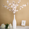 2 Branches | 42inch Ivory Carnation Flower Spray, Silk Flower Bouquet