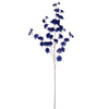 2 Branches | 42inch Navy Blue Carnation Flower Spray, Silk Flower Bouquet
