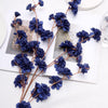 2 Branches | 42inch Navy Blue Carnation Flower Spray, Silk Flower Bouquet