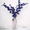 2 Branches | 42inch Navy Blue Carnation Flower Spray, Silk Flower Bouquet