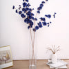2 Branches | 42inch Navy Blue Carnation Flower Spray, Silk Flower Bouquet