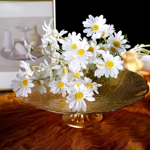 6 Bushes | 20inch White Daisy Flower Spray, Artificial Flowers Bouquet