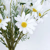 6 Bushes | 20inch White Daisy Flower Spray, Artificial Flowers Bouquet