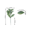 Pack of 2 | 24inches Frosted Green Artificial Flocked Lambs Ear Leaf Spray