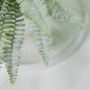 2 Bushes | 18Inch Artificial Boston Fern Leaf Stems, Faux Fern Plants Decor - Frosted Green