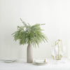 2 Bushes | 15Inch Sagebrush Faux Fern Stems, Artificial Plants Greenery Decor - Frosted Green