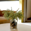 2 Bushes | 15Inch Sagebrush Faux Fern Stems, Artificial Plants Greenery Decor - Frosted Green