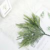 2 Bushes | 15Inch Sagebrush Faux Fern Stems, Artificial Plants Greenery Decor - Frosted Green