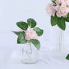 24 Pcs | 2inch Rose Gold/Blush Foam Rose With Stem And Leaves - 16 Colors