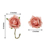 24 Roses | 2inch Dusty Rose Artificial Foam Rose With Stem And Leaves - 16 Colors