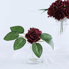 24 Roses | 2inch Artificial Foam Rose With Stem And Leaves - 16 Colors