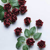 24 Roses | 2inch Artificial Foam Rose With Stem And Leaves - 16 Colors