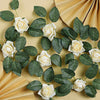 24 Roses | 2inch Artificial Foam Rose With Stem And Leaves - 16 Colors