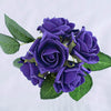 24 Roses | 2inch Artificial Foam Rose With Stem And Leaves - 16 Colors