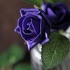24 Roses | 2inch Artificial Foam Rose With Stem And Leaves - 16 Colors