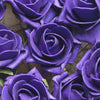 24 Roses | 2inch Artificial Foam Rose With Stem And Leaves - 16 Colors#whtbkgd