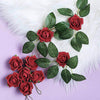 24 Roses | 2inch Artificial Foam Rose With Stem And Leaves - 16 Colors