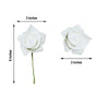 24 Roses | 2inch Artificial Foam Rose With Stem And Leaves - 16 Colors