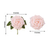 24 Roses 5inch Rose Gold/Blush Artificial Foam Rose With Stems And Leaves 16 Colors