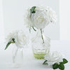 24 Roses 5inch White Artificial Foam Rose With Stems And Leaves 16 Colors