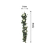 42" Frosted Green Artificial Eucalyptus Leaves Garland With Ranunculus Flowers