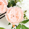 6 ft | Blush | Silk Peony Garland | Bendable Wire Vines | Artificial Flower Garlands with Leaves