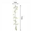 6 ft | Cream | Silk Peony Garland | Bendable Wire Vines | Artificial Flower Garlands with Leaves