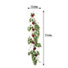 6 ft | Burgundy | 7 Flowers | Silk Peony Garland | Bendable Wire Vines | Artificial Flower Garlands with Seeds and Leaves