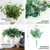Artificial Eucalyptus Bushes, Faux Greenery Spray, Fake Eucalyptus Branches