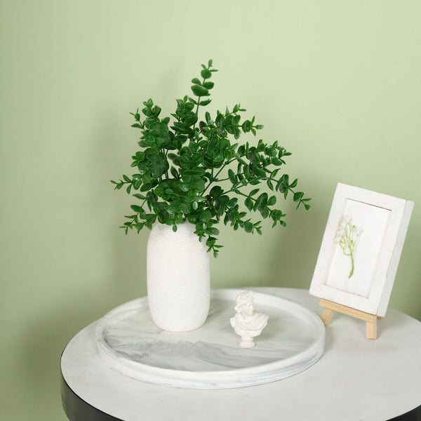 Artificial Eucalyptus Bushes, Faux Greenery Spray, Fake Eucalyptus Branches