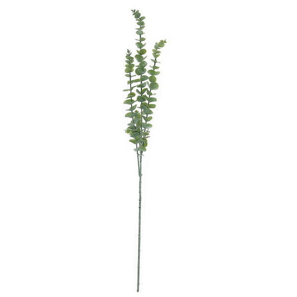 3 Bushes | 30Inch Artificial Eucalyptus Leaves Spray, Faux Greenery Stems - Frosted Green