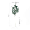 2 Stems | 42inch Honey Locust Leaves Spray, Artificial Greenery - Frosted Dark Green