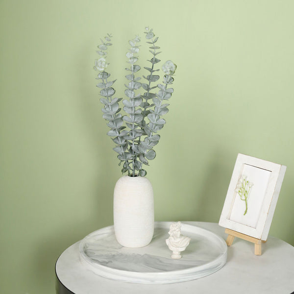 30 Stems | 17inch Tall Faux Eucalyptus Bushes Artificial Greenery Spray, Fake Eucalyptus Branches
