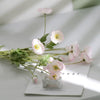 2 Bushes | 33Inch Long Stem Artificial Silk Poppy Flower Bouquet Spray - Blush/Rose Gold