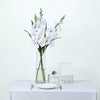 3 Bushes | 36inch White Gladiolus Flower Spray, Long Stem Artificial Flowers