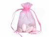 4x6 Pink Organza Bags-10/pk