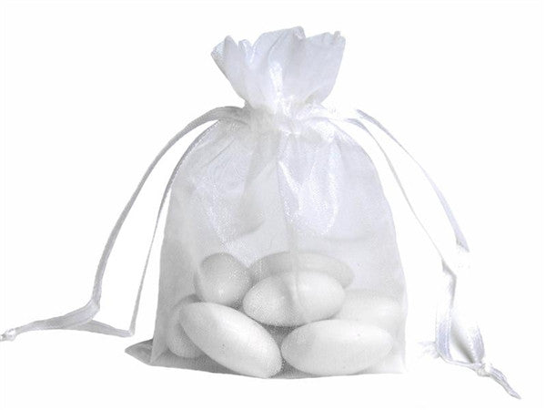 4x6 White Sheer Organza Bags -10 pcs - Main Image