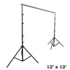 12ft x12ft Adjustable Backdrop Stand with Tripod Base