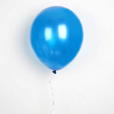 12" Metallic Latex Balloons-Royal Blue-25/pk