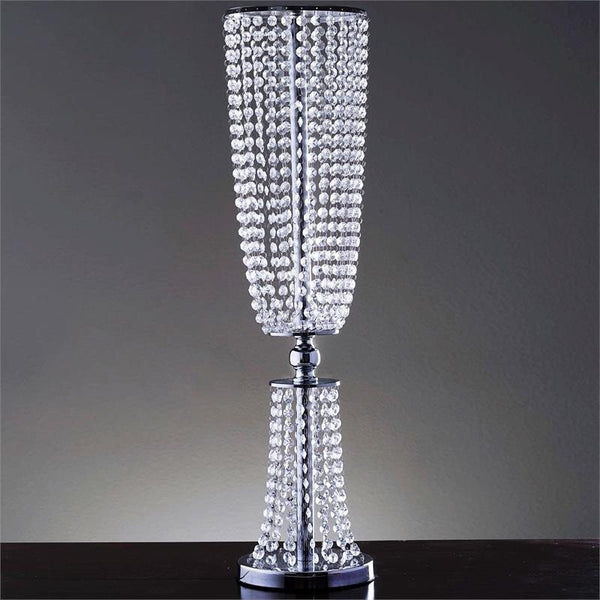 Exotic Designer Crystal Garland Chandelier Wedding Centerpiece - 32" Tall