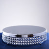 Grand Wedding Beaded Crystal Metal Cake Stand - 15.5" Diameter