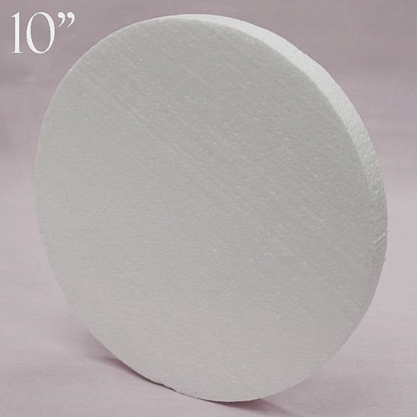 Craft Foam disks, White Circles for Arts and DIY Crafts (10 x 2 in, 3 Pack)