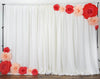 20" Large Foam Rose Backdrop Wall Decor - Red - 2 pcs