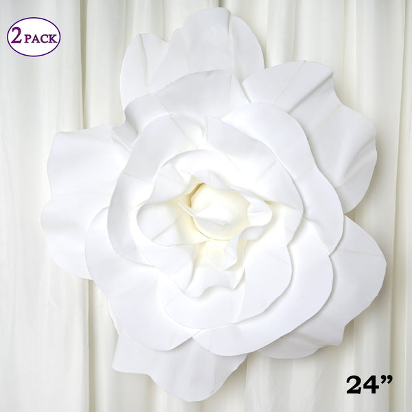 Paper Flowers Decorations for Wall, Large 3D Artificial Fake Flower Wall  Decor