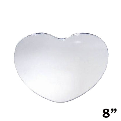 8" Heart Glass Mirror - pack of 6