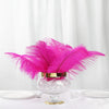 12 Pack | 13"-15" Natural Plume Real Ostrich Feathers Vase Centerpiece - Fushia