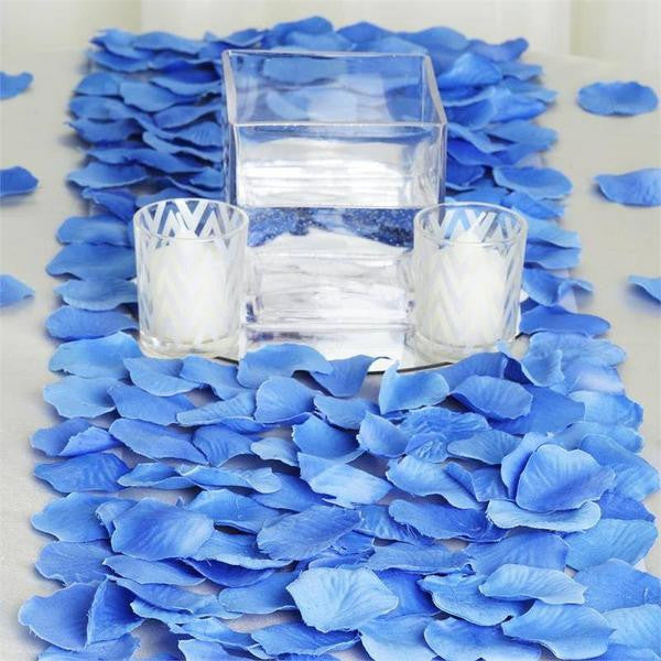 500 Silk Rose Petals For Wedding Party Table Confetti Decoration - Royal
