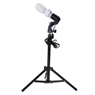 10Ft Background Support System, 600W 6500K White Umbrella Lighting Photo Video Studio Kit With Chromakey Background Muslins (Green Black White) - Free Carry Case